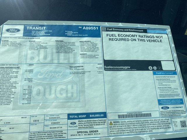 New 2024 Ford Transit 350 w/ Interior Upgrade Package RWD image 35