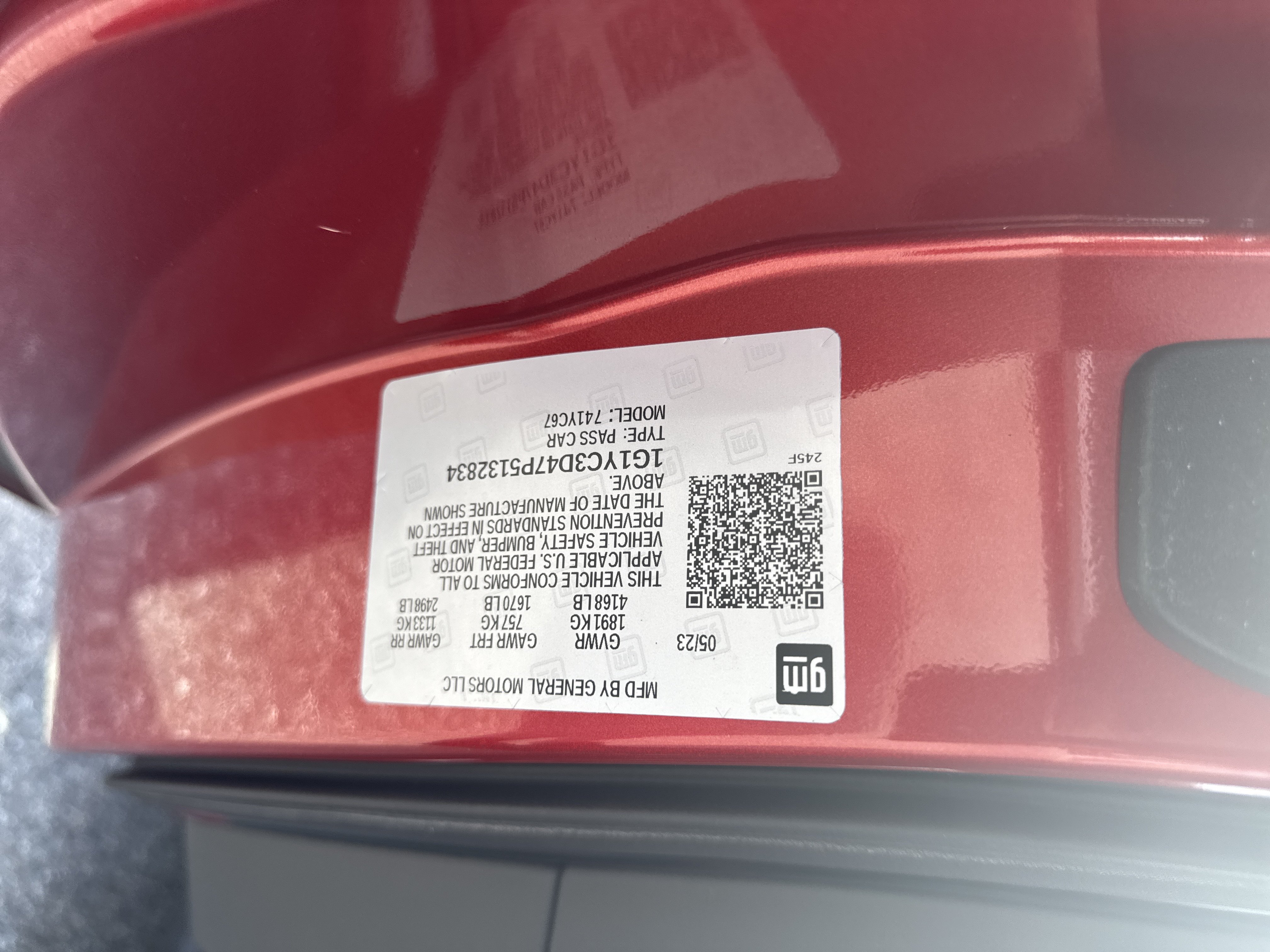 Certified 2023 Chevrolet Corvette Stingray Premium Conv w/ Z51 Performance Package RWD image 24