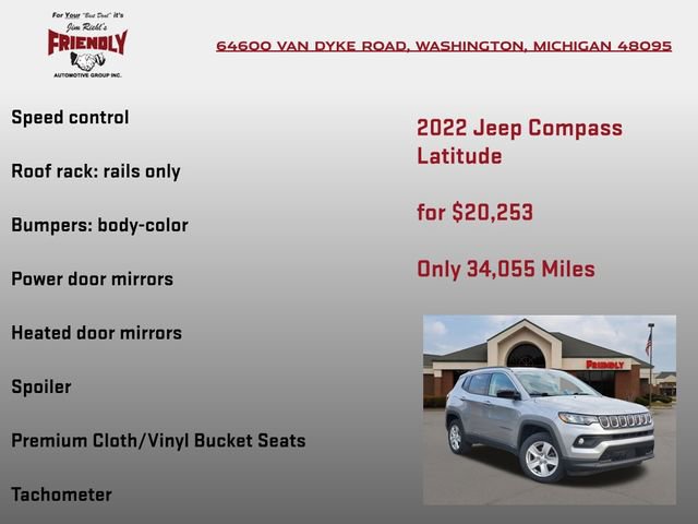 Used 2022 Jeep Compass Latitude AWD/4WD image 25