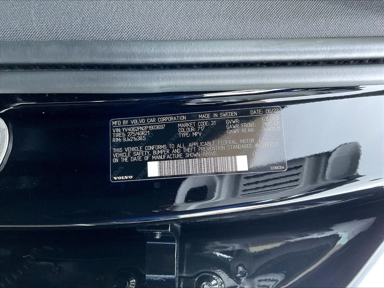 Used 2023 Volvo XC90 B6 Plus w/ Protection Package AWD/4WD image 19