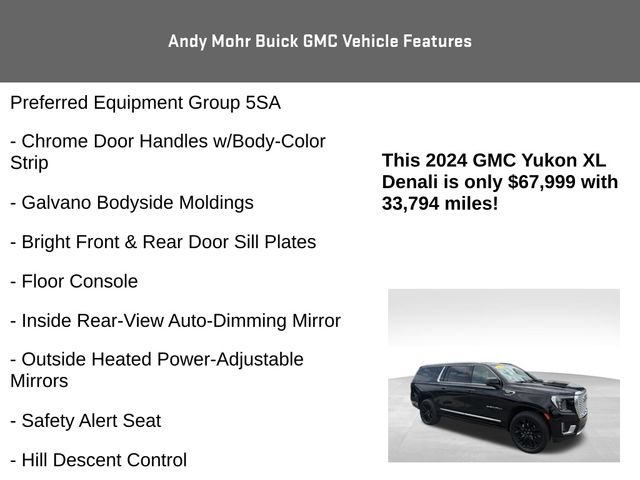 Used 2024 GMC Yukon XL Denali w/ Advanced Technology Package AWD/4WD image 8