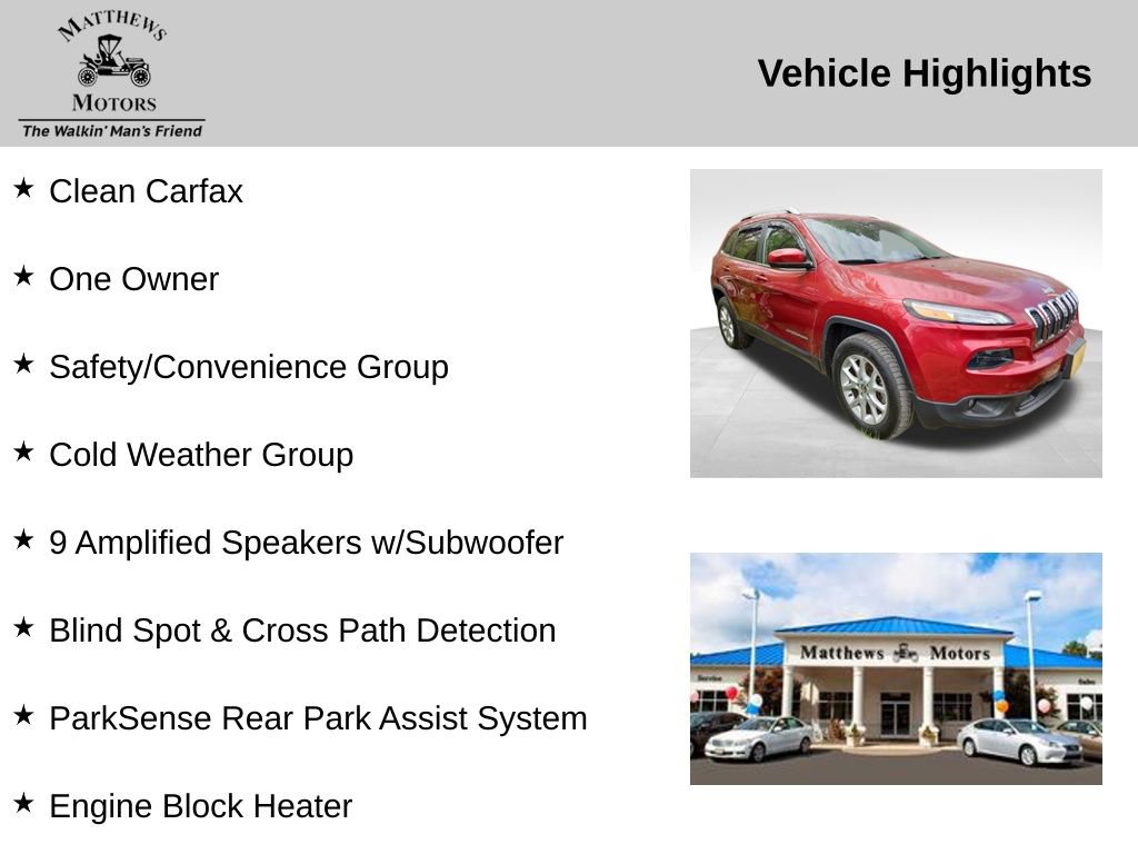 Used 2016 Jeep Cherokee Latitude w/ Safety/Convenience Group image 11