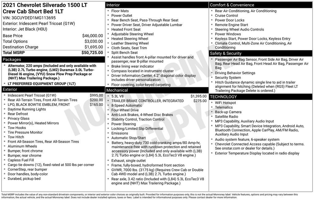 Used 2021 Chevrolet Silverado 1500 LT image 2