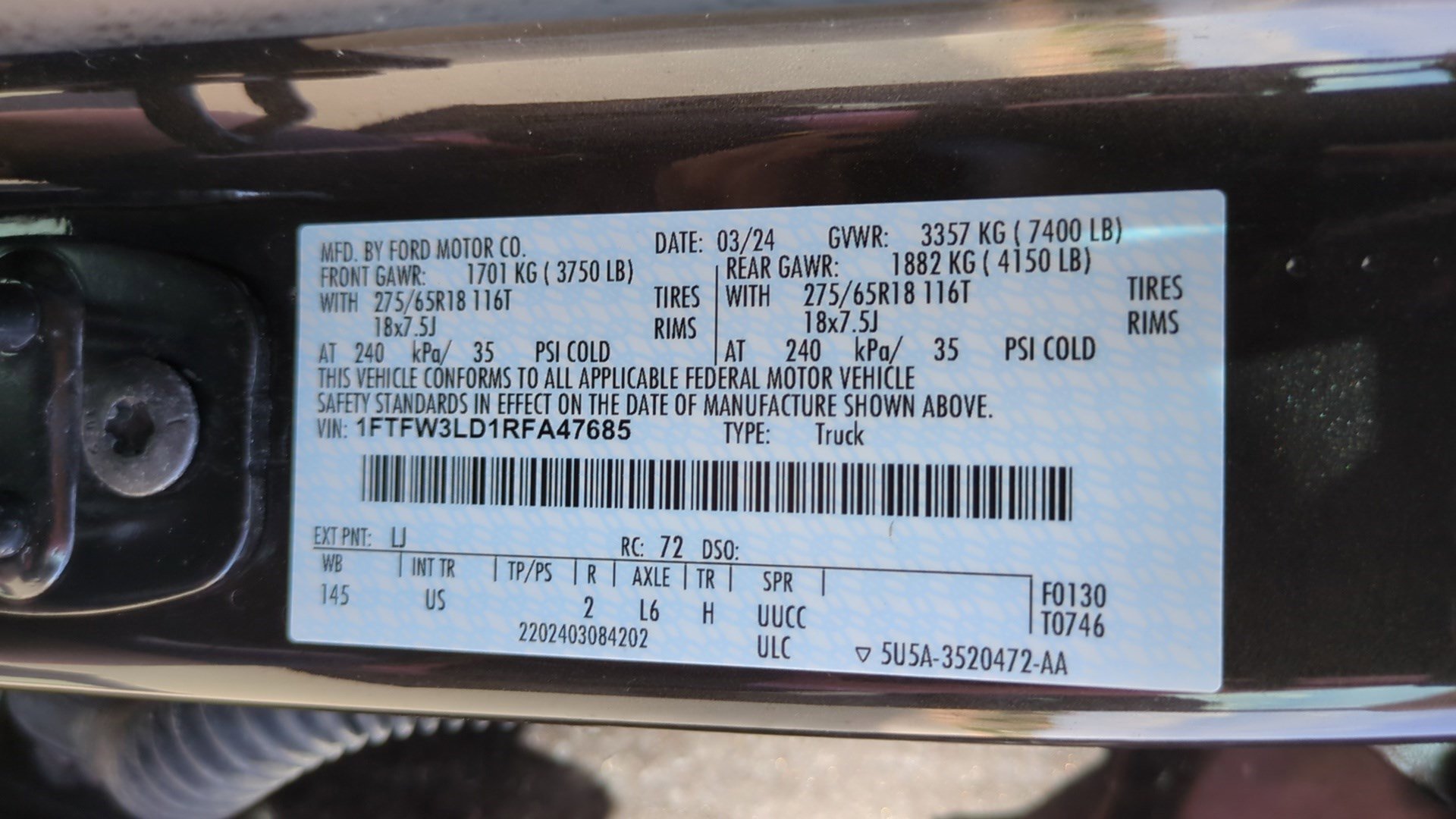 Used 2024 Ford F150 XLT w/ Mobile Office Package image 33