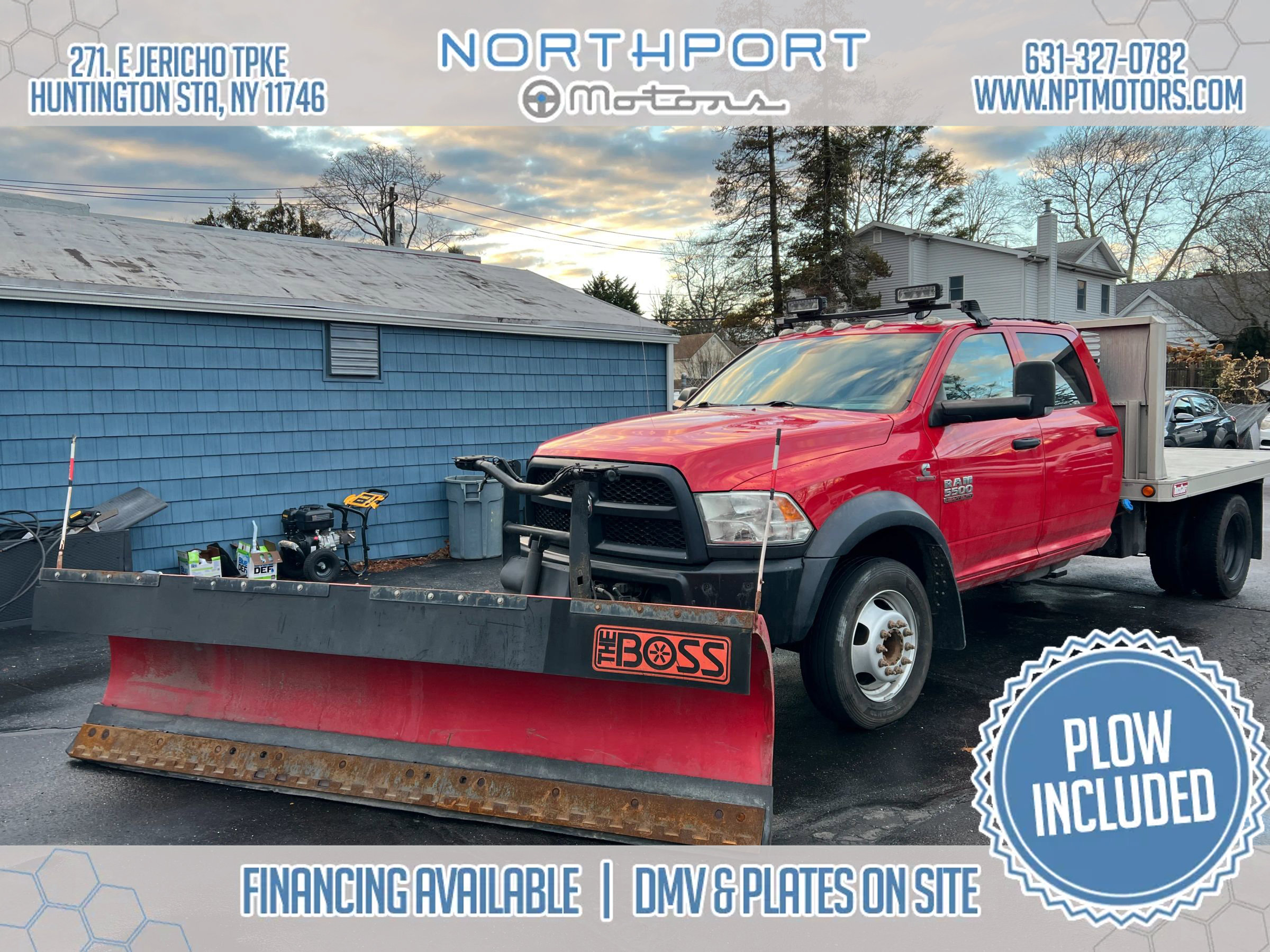 Used 2013 RAM 5500 Tradesman w/ HD Snow Plow Prep Group image 1