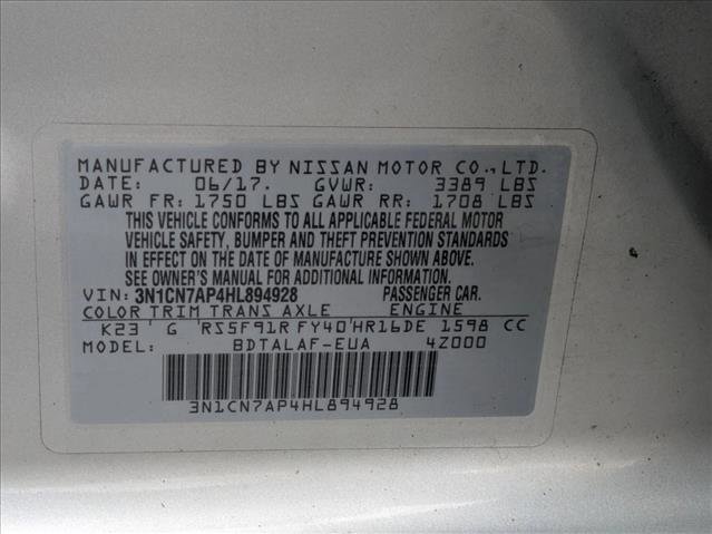 Used 2017 Nissan Versa S image 22