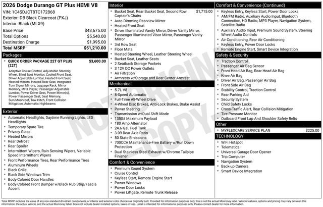 New 2026 Dodge Durango GT image 35