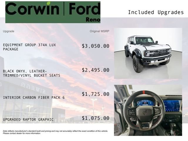 Certified 2023 Ford Bronco Raptor AWD/4WD image 3