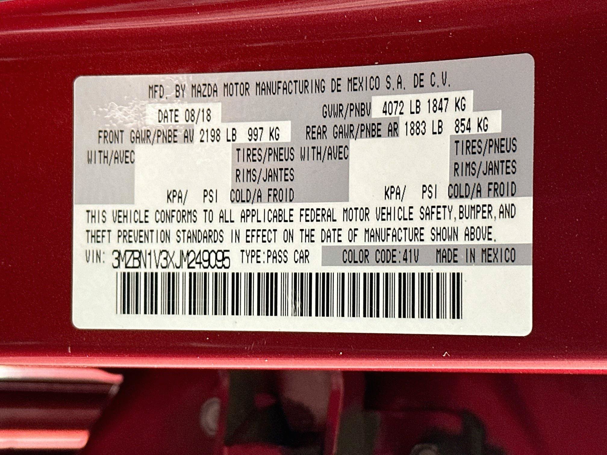 Used 2018 MAZDA MAZDA3 Touring FWD image 12