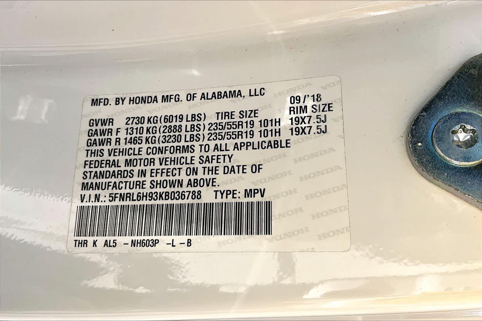Used 2019 Honda Odyssey Elite image 35