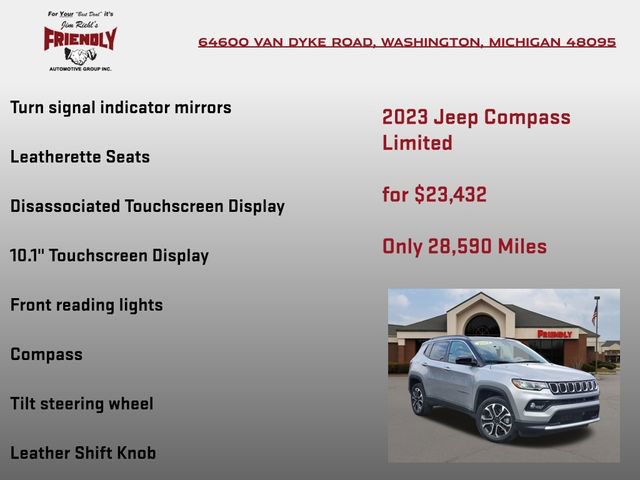 Used 2023 Jeep Compass Limited image 30