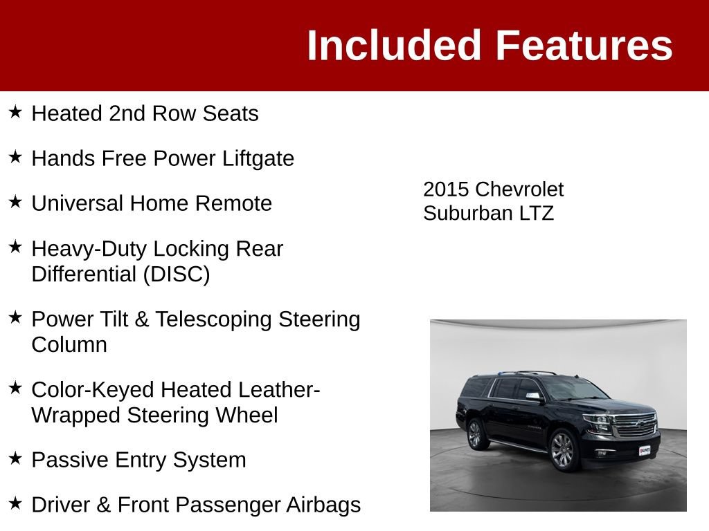 Used 2015 Chevrolet Suburban LTZ AWD/4WD image 4