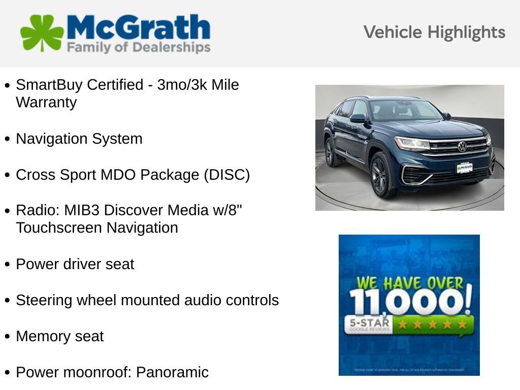 Used 2022 Volkswagen Atlas Cross Sport SEL R-Line w/ Cross Sport MDO Package image 5