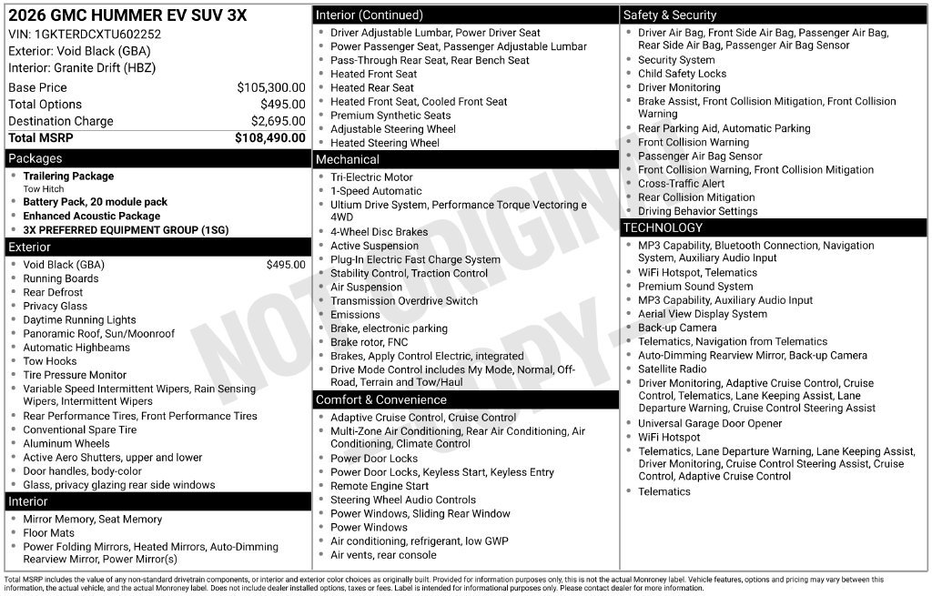 Used 2026 GMC Hummer EV SUV AWD/4WD image 34