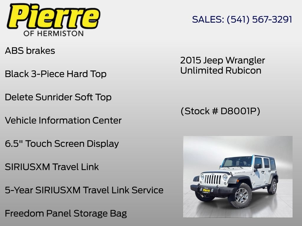 Used 2015 Jeep Wrangler Unlimited Rubicon w/ Max Tow Package AWD/4WD image 18