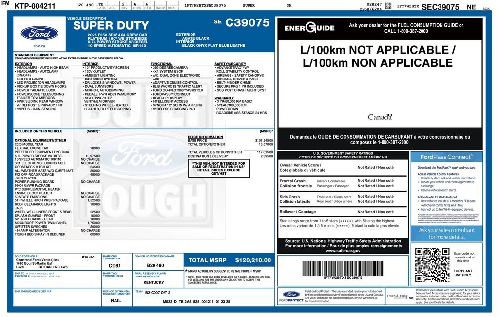 Used 2025 Ford F250 Platinum image 3