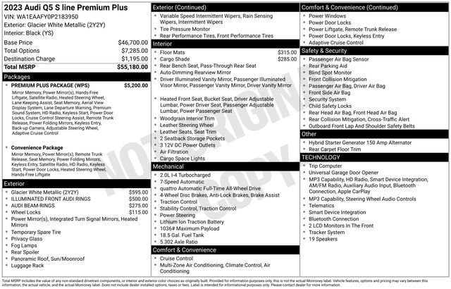 Certified 2023 Audi Q5 2.0T Premium Plus w/ Premium Plus Package AWD/4WD image 38