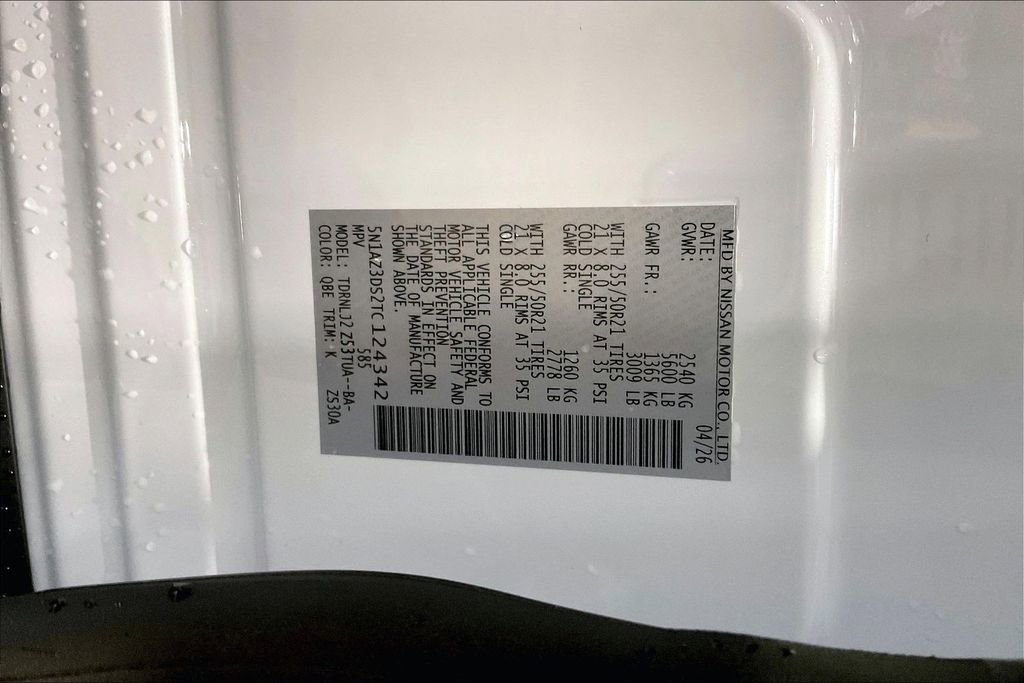 New 2026 Nissan Murano Platinum w/ Cargo Package AWD/4WD image 45