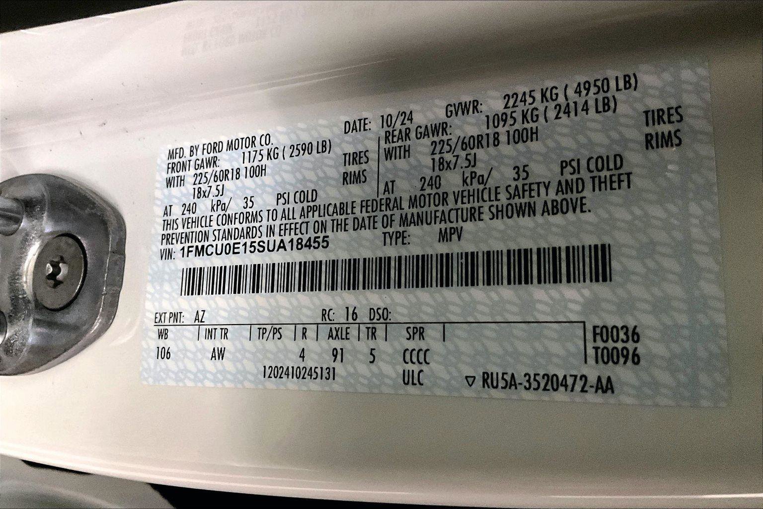 Used 2025 Ford Escape SE w/ PHEV Premium Package image 32