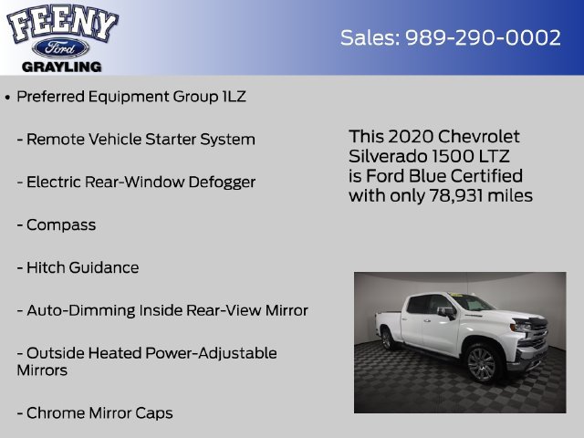 Used 2020 Chevrolet Silverado 1500 LTZ w/ LTZ Premium Package AWD/4WD image 20