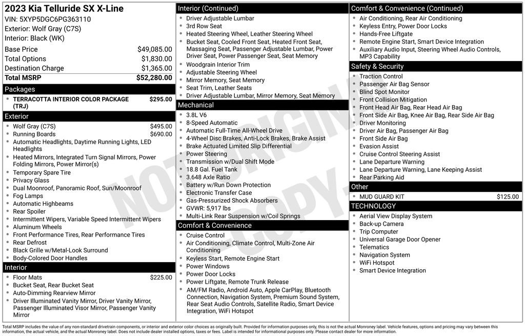 Used 2023 Kia Telluride SX X-Line AWD/4WD image 57