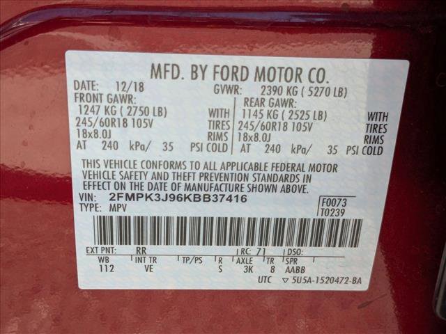 Used 2019 Ford Edge SEL w/ Equipment Group 201A FWD image 26