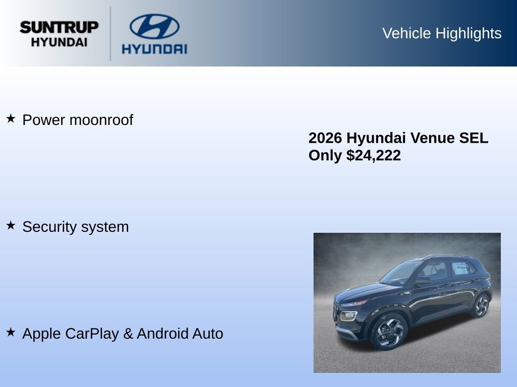 Used 2026 Hyundai Venue SEL image 8