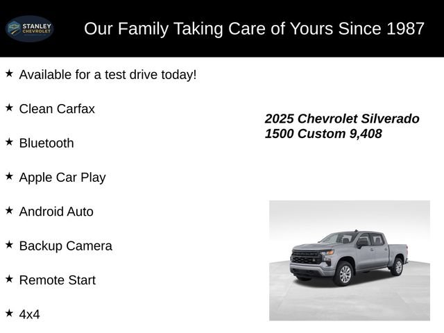 Used 2025 Chevrolet Silverado 1500 Custom AWD/4WD image 9