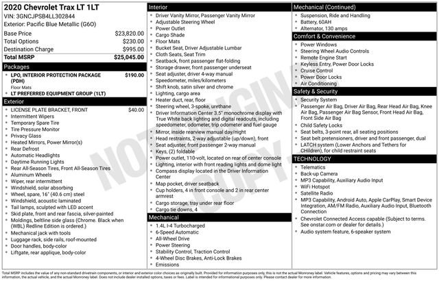 Used 2020 Chevrolet Trax LT AWD/4WD image 32