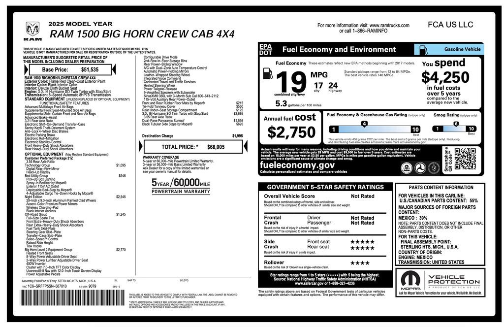 Used 2025 RAM 1500 Big Horn AWD/4WD image 7