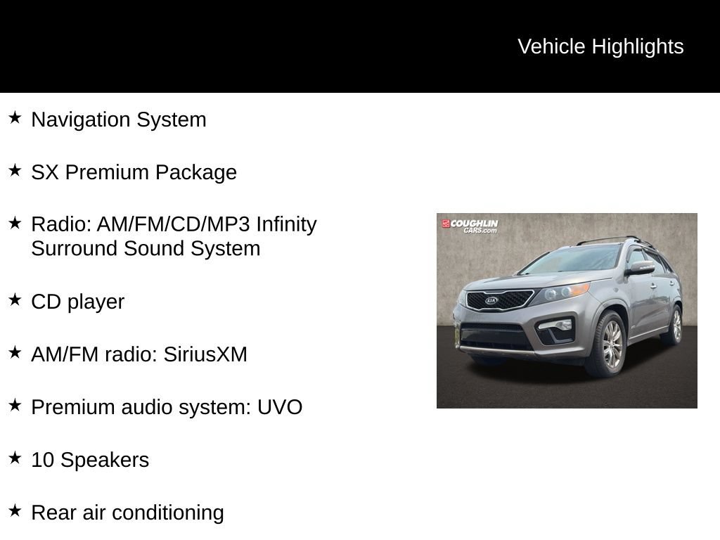 Used 2012 Kia Sorento SX w/ SX Premium Pkg AWD/4WD video 2