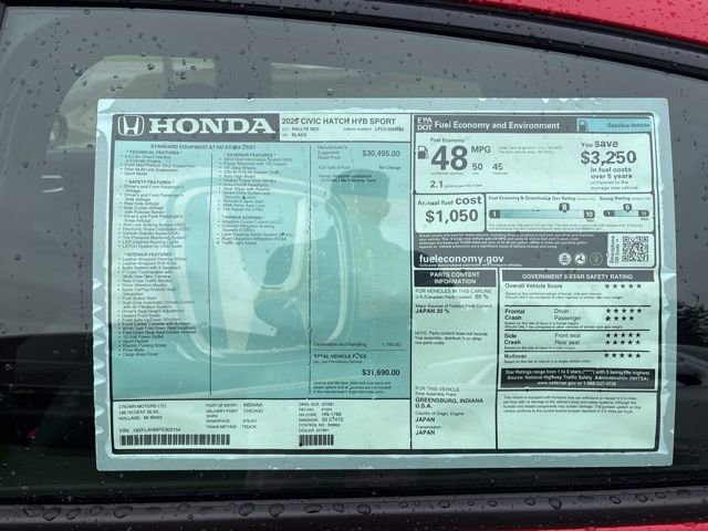 New 2026 Honda Civic Sport image 5