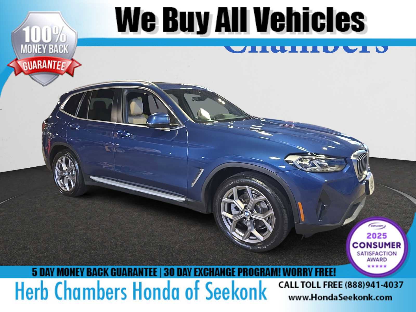Used 2022 BMW X3 xDrive30i w/ Premium Package image 1