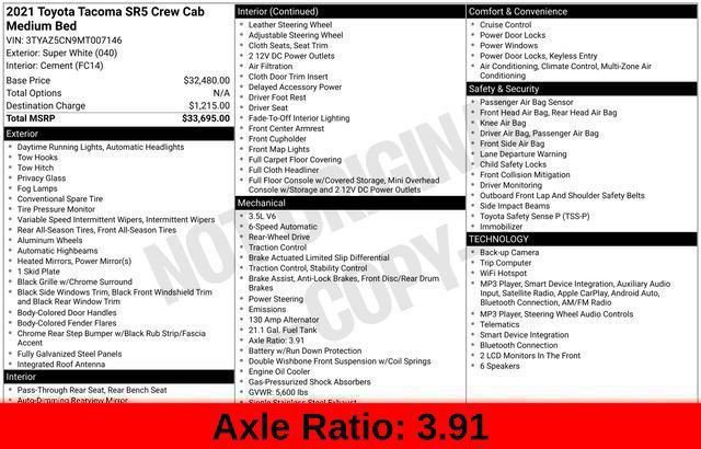 Used 2021 Toyota Tacoma SR5 RWD image 74