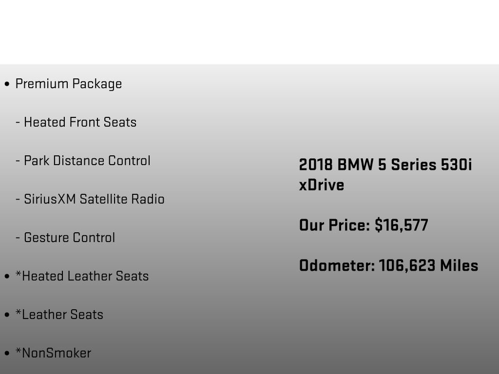 Used 2018 BMW 530i xDrive AWD/4WD image 12
