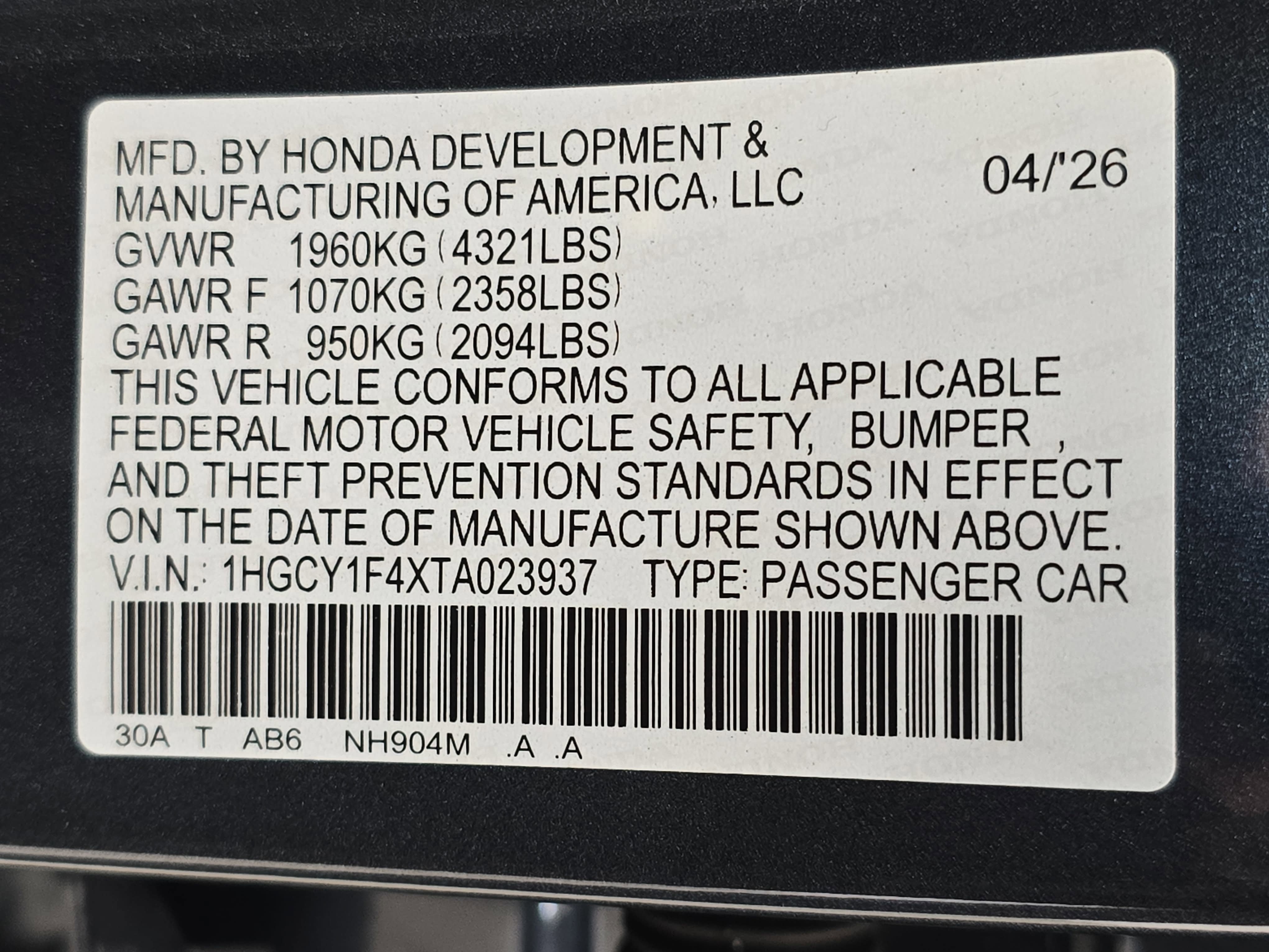 New 2026 Honda Accord SE image 34