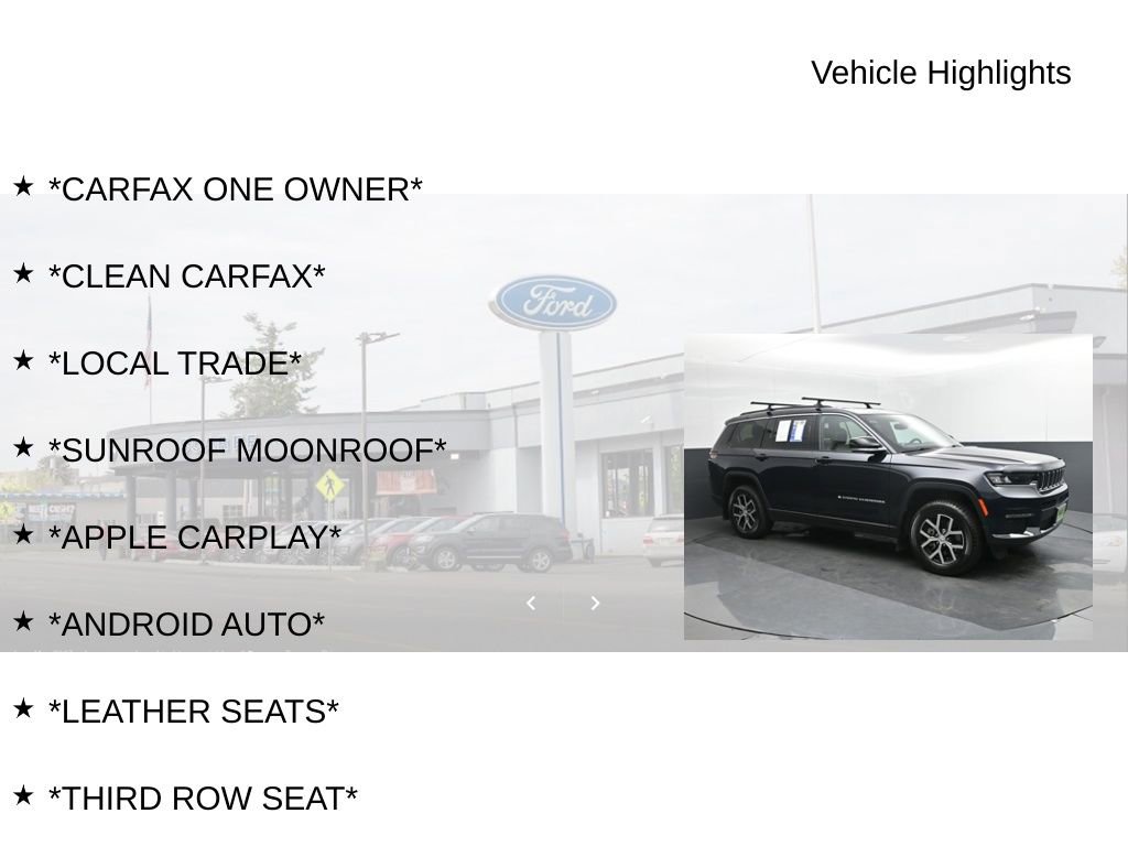 Used 2024 Jeep Grand Cherokee L Limited w/ Trailer Tow Package image 19