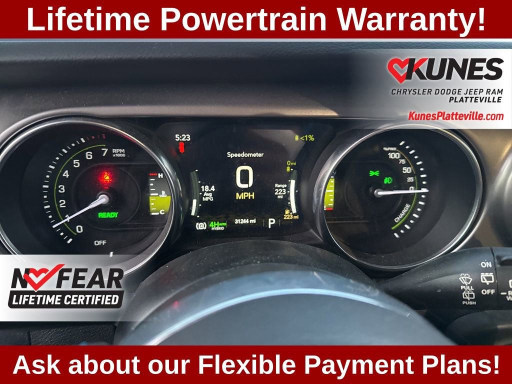 Used 2023 Jeep Wrangler Unlimited Rubicon 4xe w/ Cold Weather Group image 16