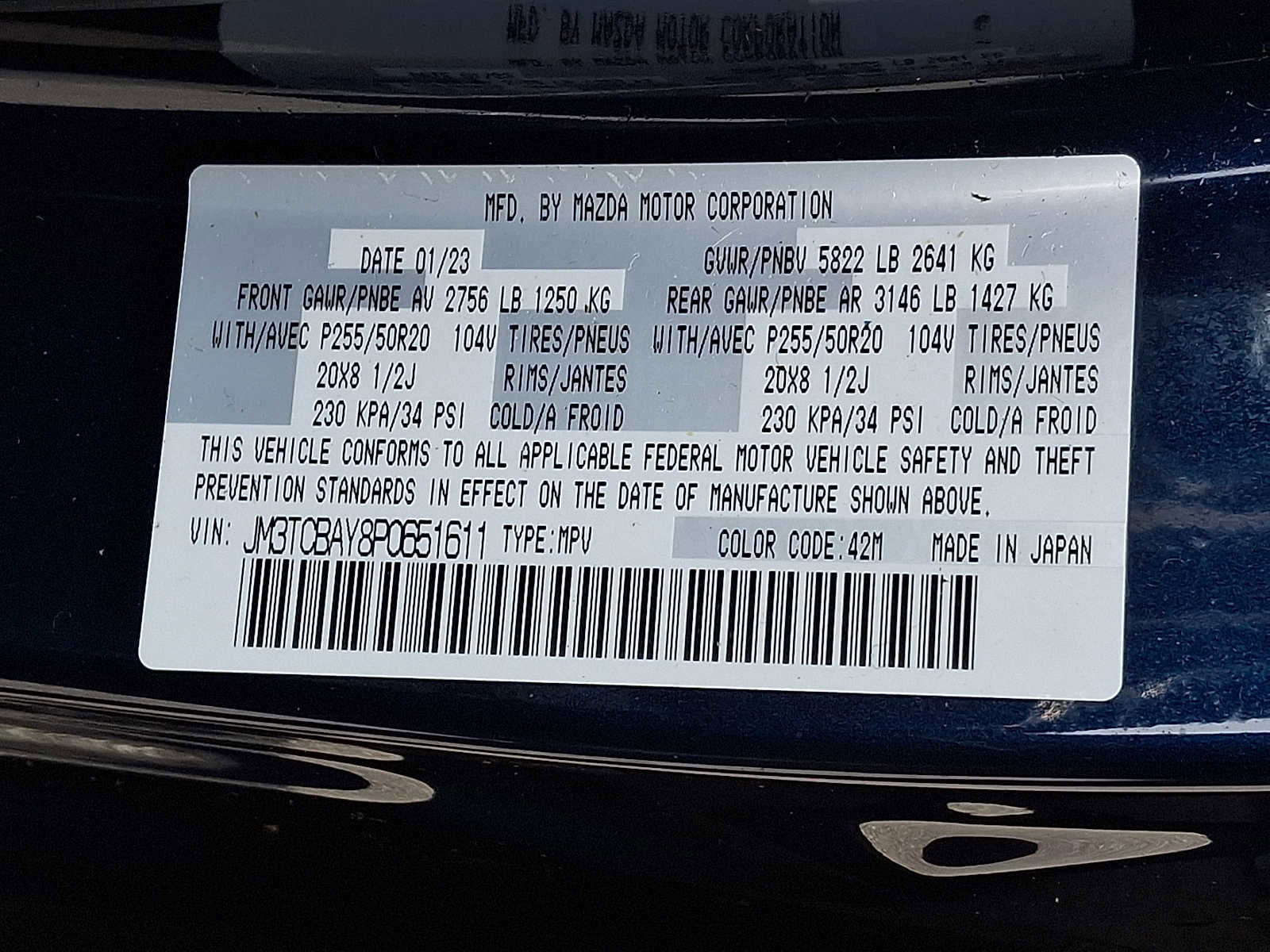 Used 2023 MAZDA CX-9 Touring Plus image 24