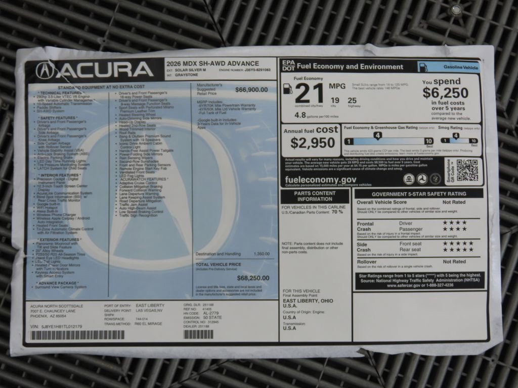 New 2026 Acura MDX w/ Advance Package image 9