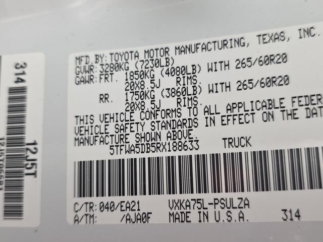 Used 2024 Toyota Tundra Limited w/ TRD Off-Road Package AWD/4WD image 10