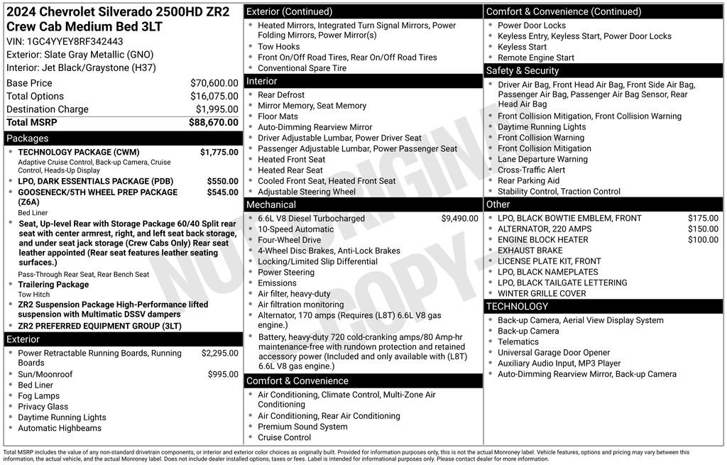 Used 2024 Chevrolet Silverado 2500 ZR2 w/ Technology Package image 5