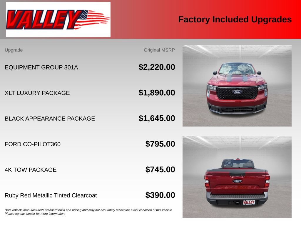 New 2026 Ford Maverick XLT w/ Equipment Group 301A AWD/4WD image 4