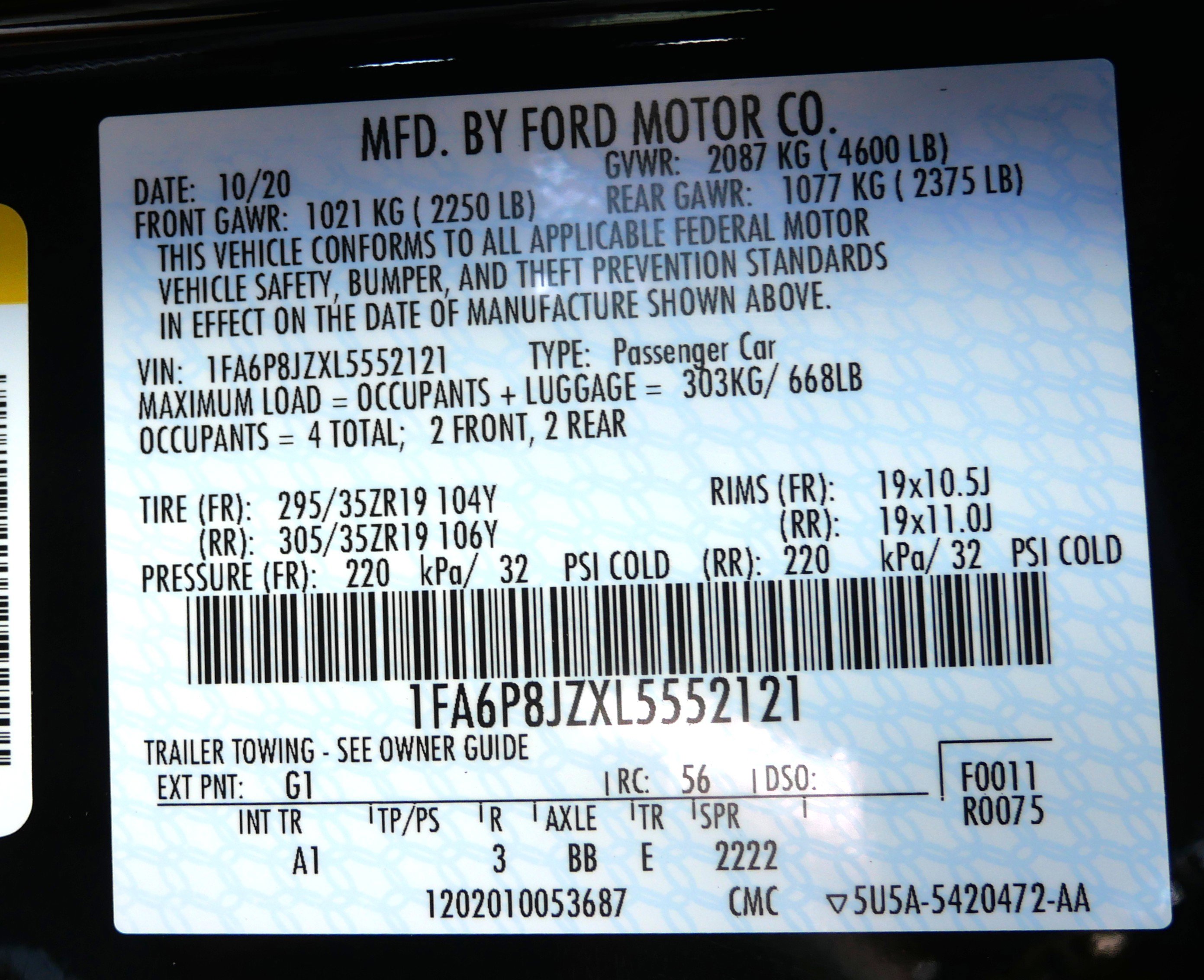 Used 2020 Ford Mustang Shelby GT350 w/ Technology Package image 18