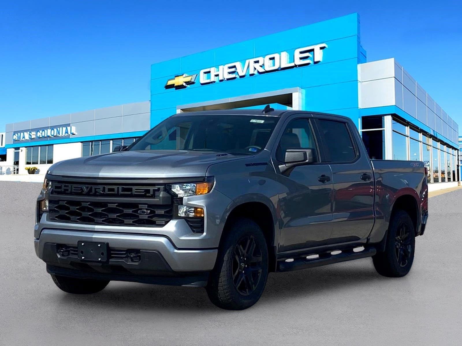 New 2026 Chevrolet Silverado 1500 Custom w/ Turbomax Blackout Package AWD/4WD image 1