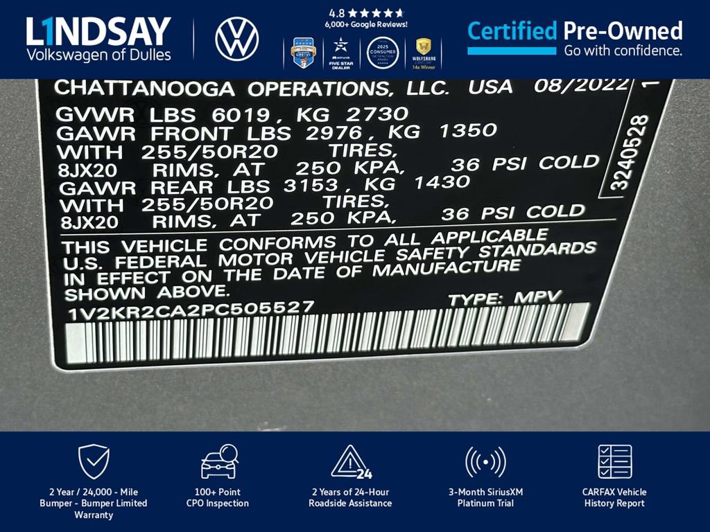 Certified 2023 Volkswagen Atlas SE image 28