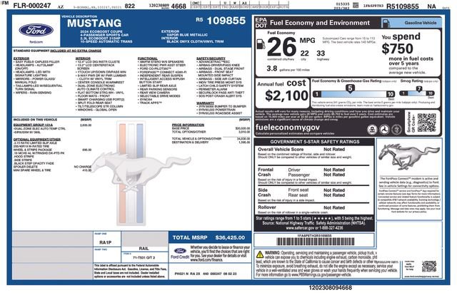 Used 2024 Ford Mustang Coupe RWD image 16