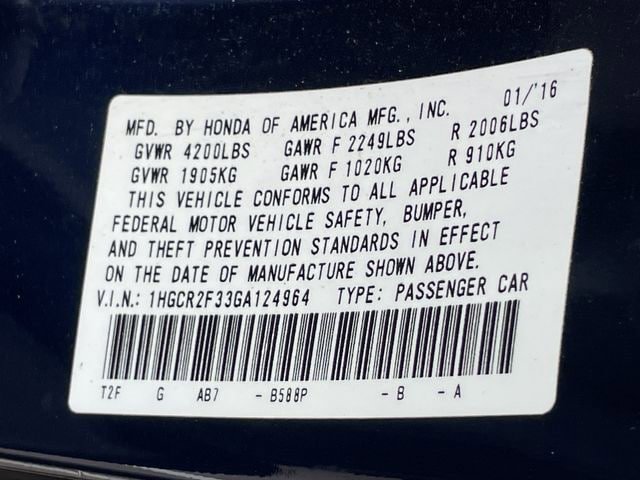 Used 2016 Honda Accord LX image 27