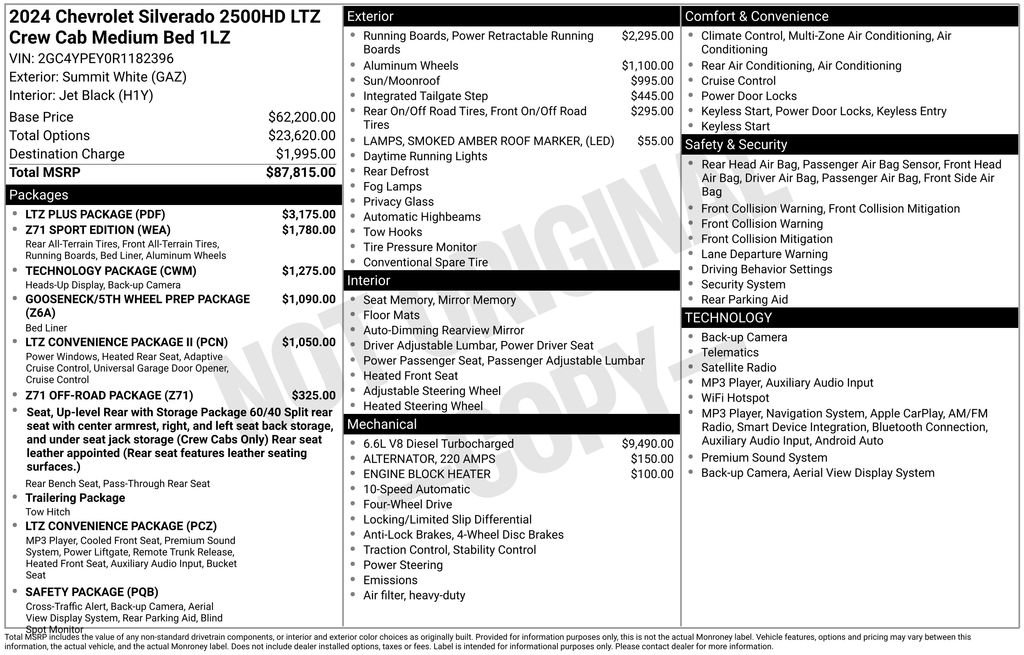 Used 2024 Chevrolet Silverado 2500 LTZ w/ LTZ Plus Package AWD/4WD image 44