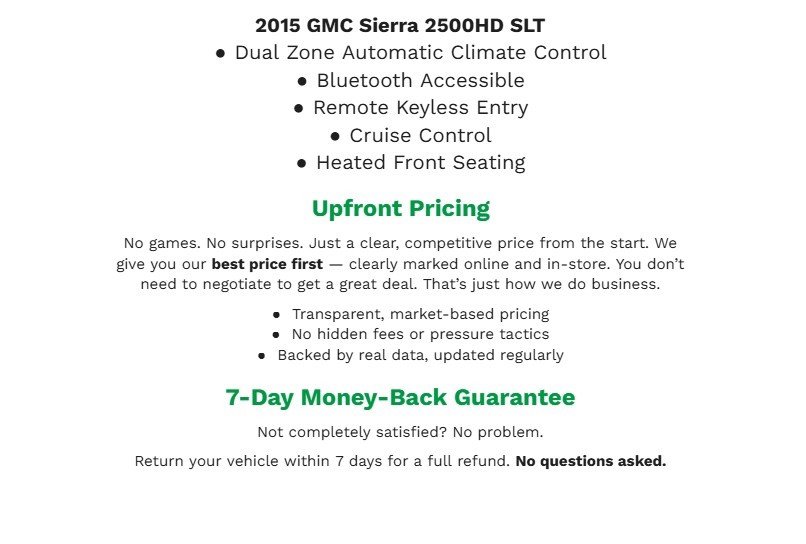 Used 2015 GMC Sierra 2500 SLT AWD/4WD image 2